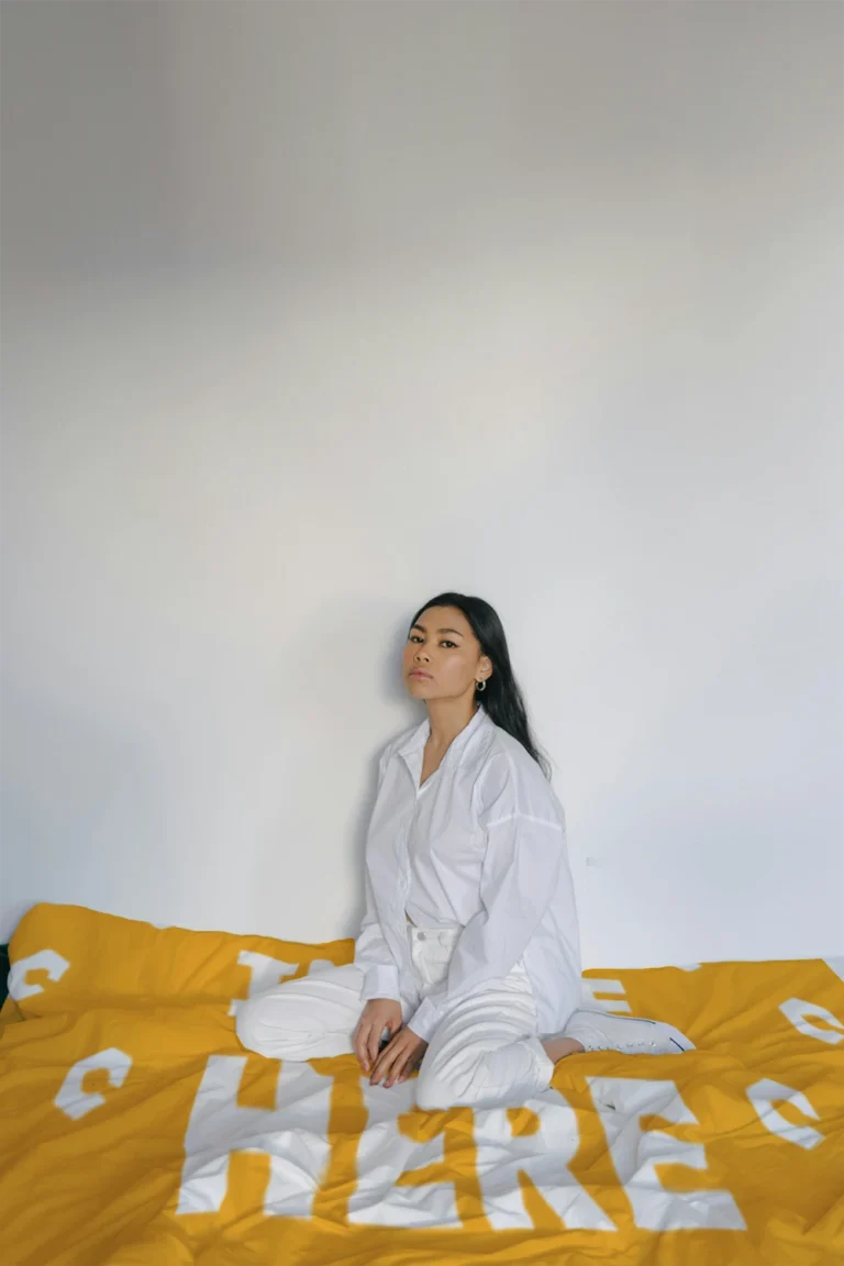 Orange Blanket Mockup Template
