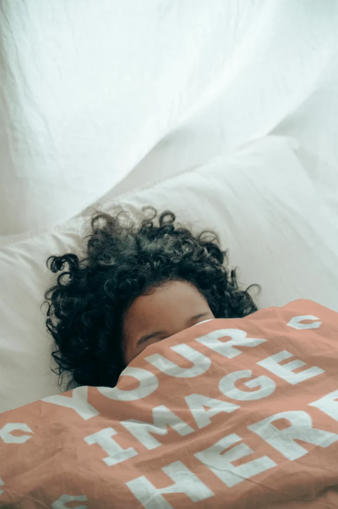 Peach Blanket Mockup Template