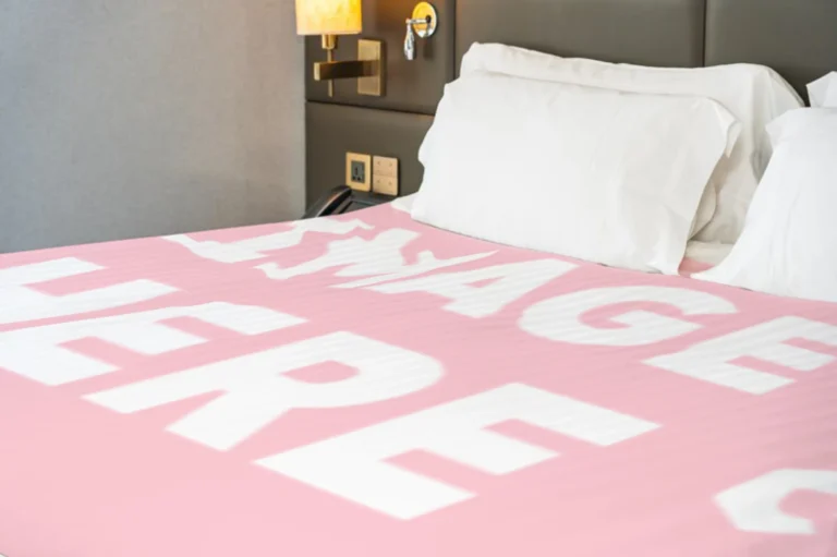 Pink Blanket Mockup Template