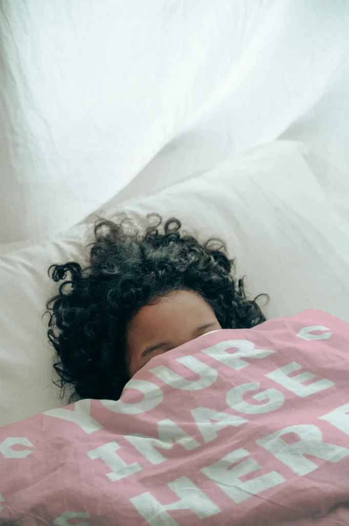 Pink Blanket Mockup Template