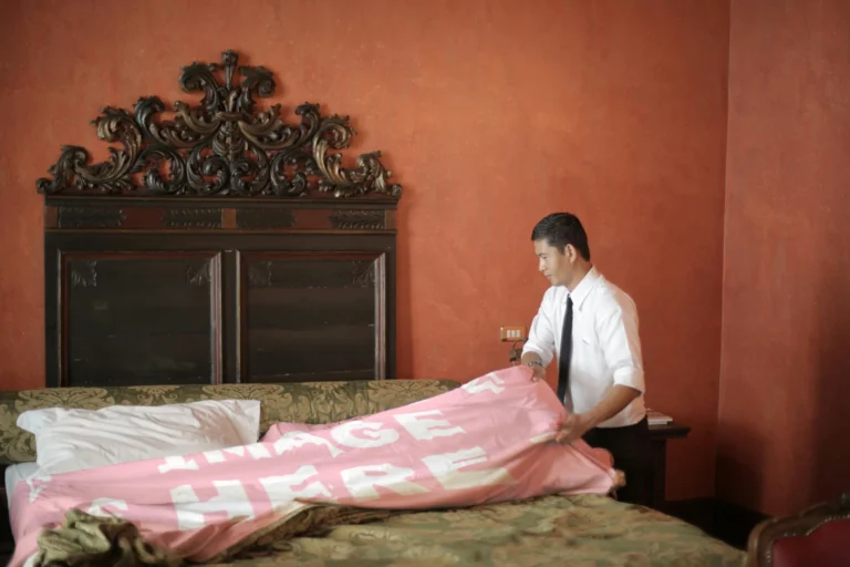 Pink Blanket Mockup Template
