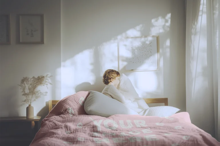 Pink Blanket Mockup Template