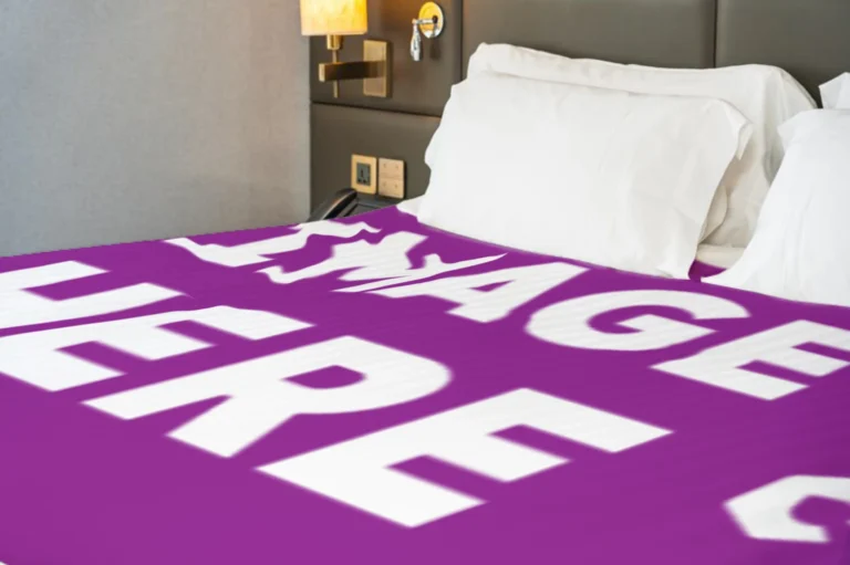 Purple Blanket Mockup Template