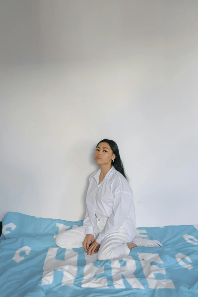 Sky Blue Blanket Mockup Template
