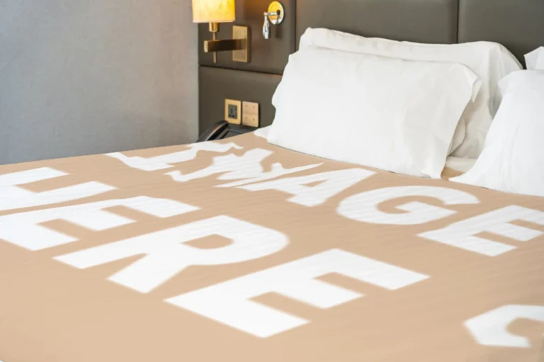 Tan Blanket Mockup Template