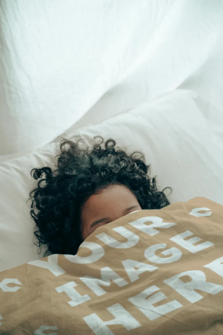 Tan Blanket Mockup Template