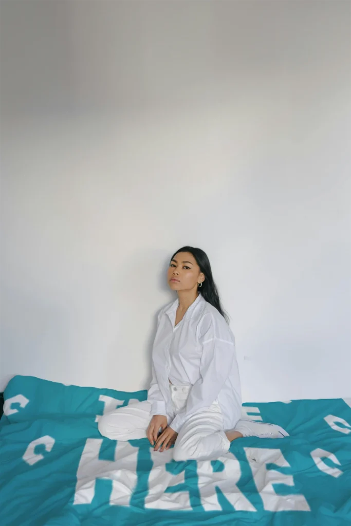 Teal Blanket Mockup Template