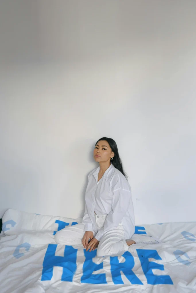 White Blanket Mockup Template