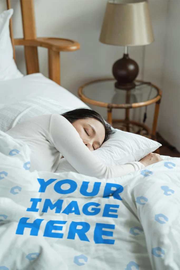 White Blanket Mockup Template