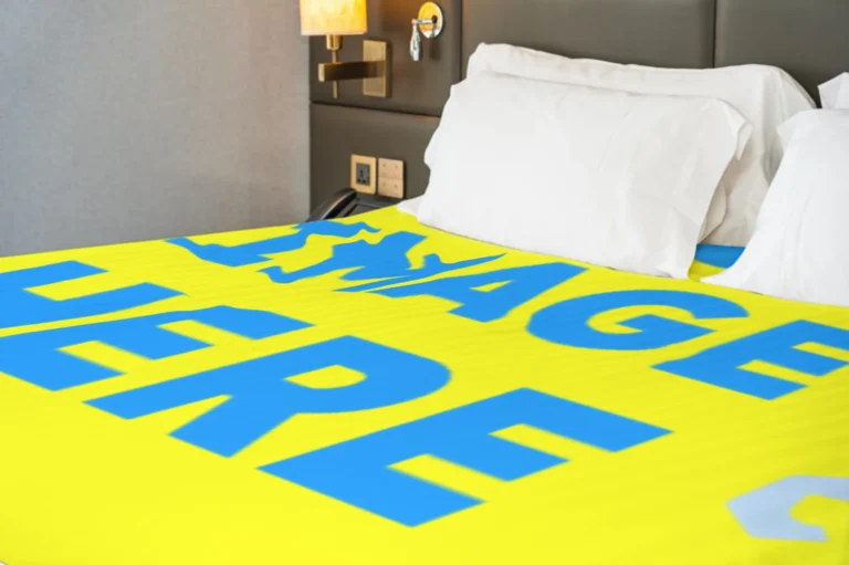 Yellow Blanket Mockup Template