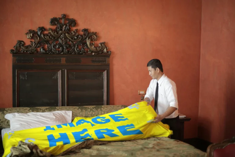 Yellow Blanket Mockup Template