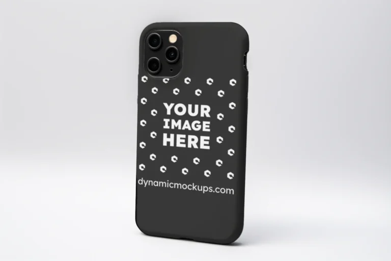 iPhone Black Phone Case Mockup Template