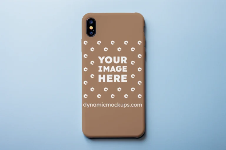 iPhone Brown Phone Case Mockup Template