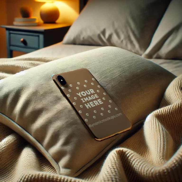 iPhone Brown Phone Case Mockup Template