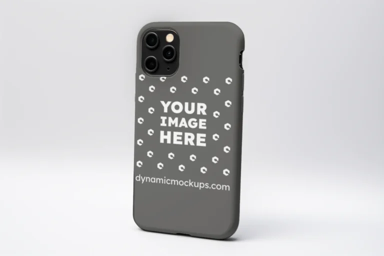 iPhone Dark Gray Phone Case Mockup Template