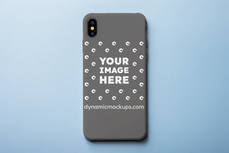 iPhone Dark Gray Phone Case Mockup Template