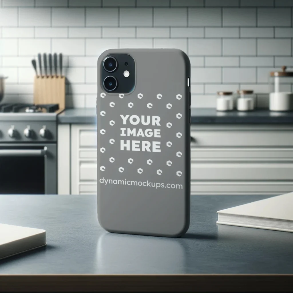 iPhone Gray Phone Case Mockup Template