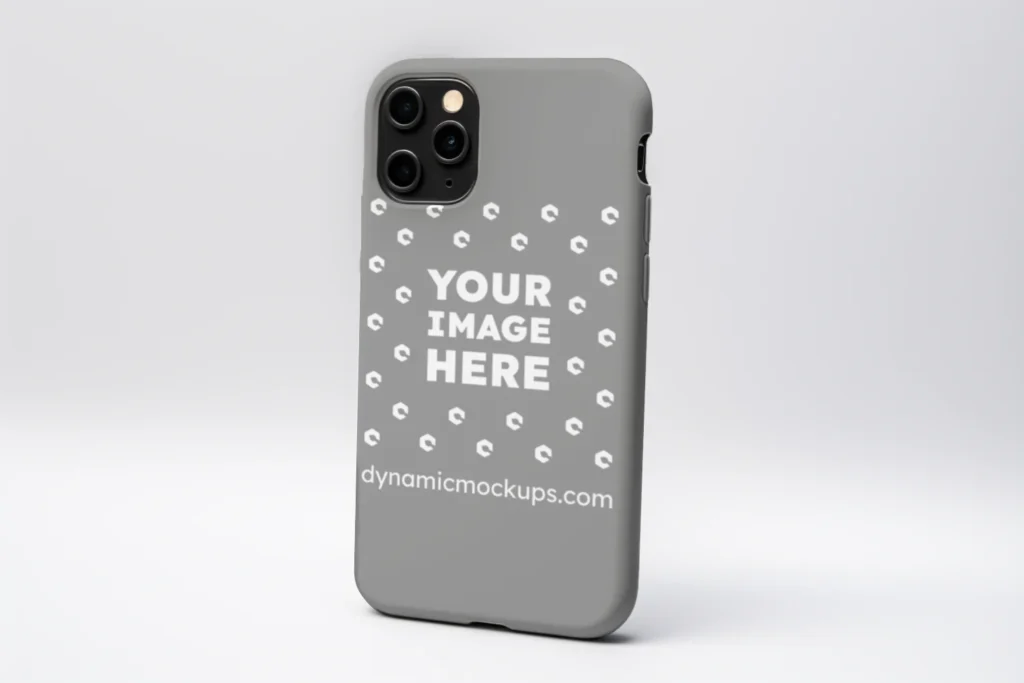 iPhone Gray Phone Case Mockup Template