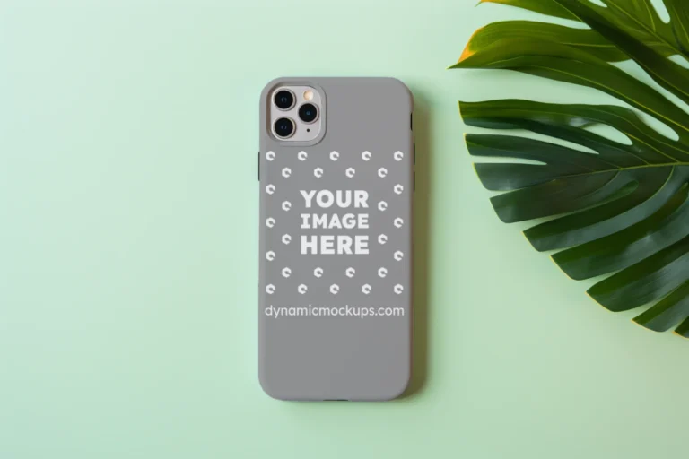 iPhone Gray Phone Case Mockup Template