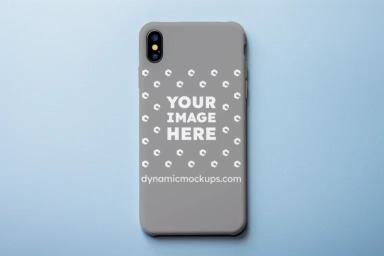 iPhone Gray Phone Case Mockup Template