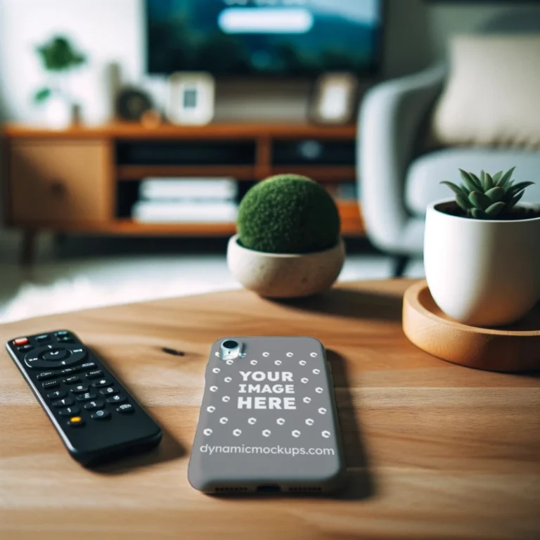 iPhone Gray Phone Case Mockup Template
