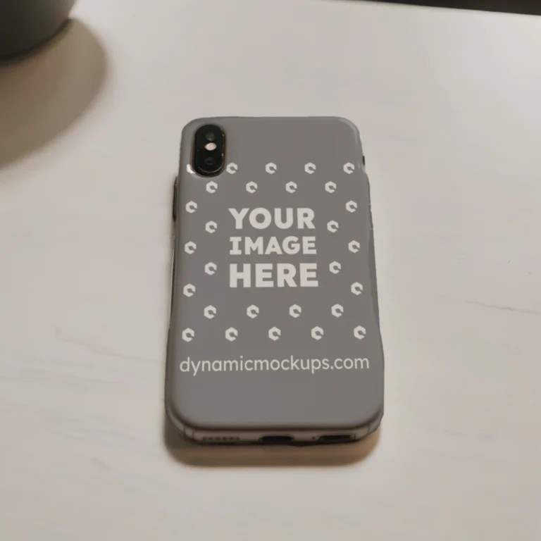 iPhone Gray Phone Case Mockup Template