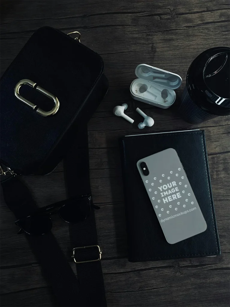 iPhone Gray Phone Case Mockup Template