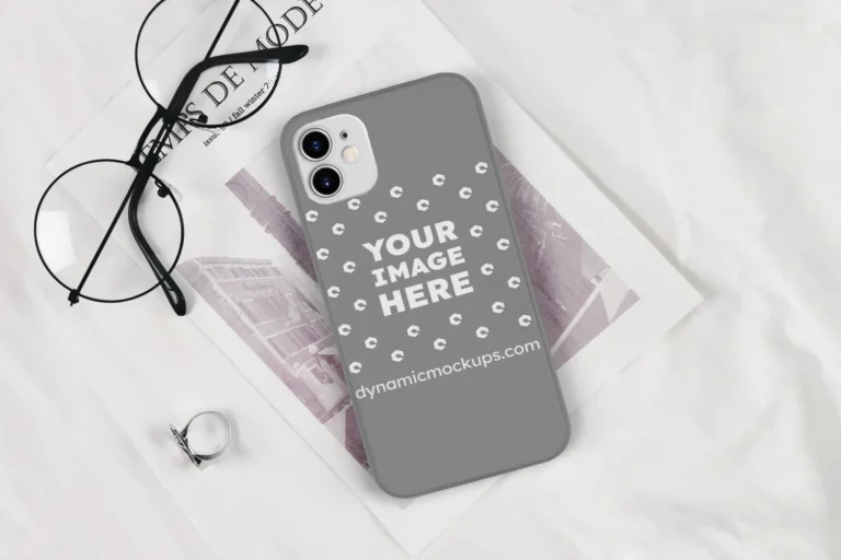iPhone Gray Phone Case Mockup Template