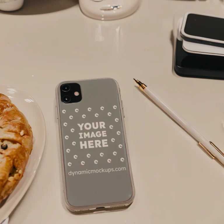 iPhone Gray Phone Case Mockup Template
