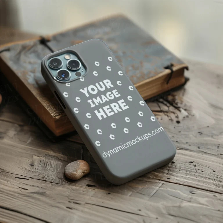 iPhone Gray Phone Case Mockup Template