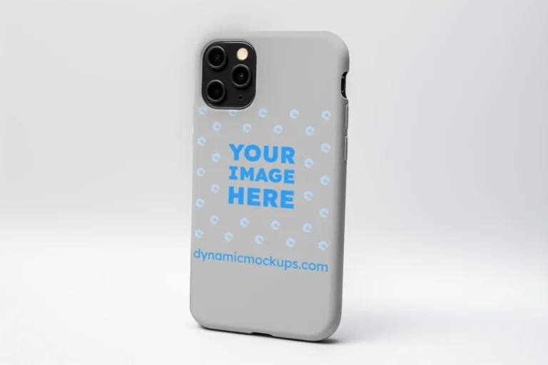 iPhone Light Gray Phone Case Mockup Template
