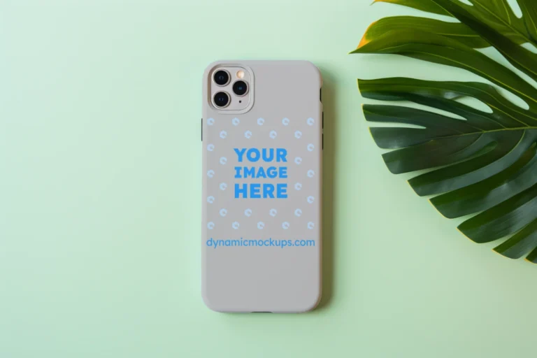 iPhone Light Gray Phone Case Mockup Template