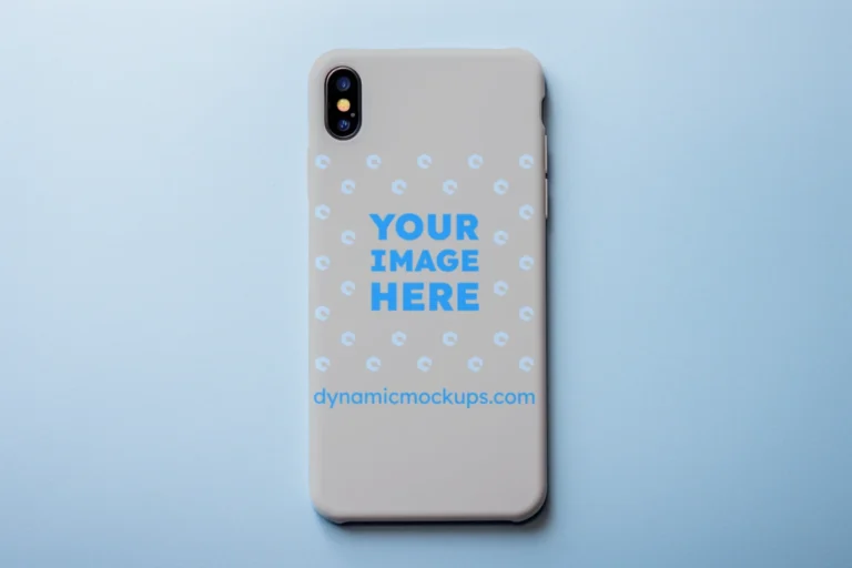 iPhone Light Gray Phone Case Mockup Template