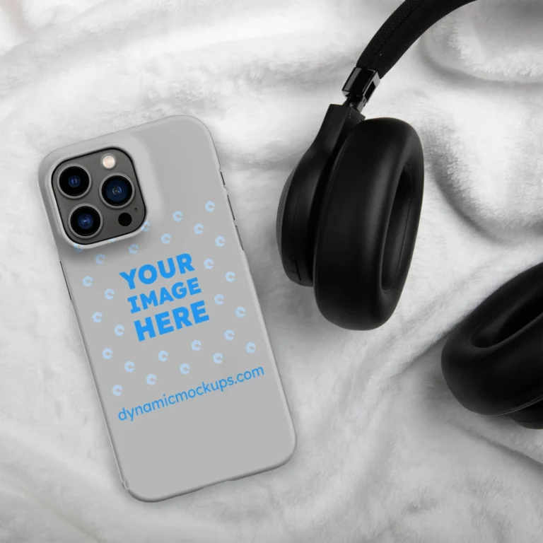 iPhone Light Gray Phone Case Mockup Template