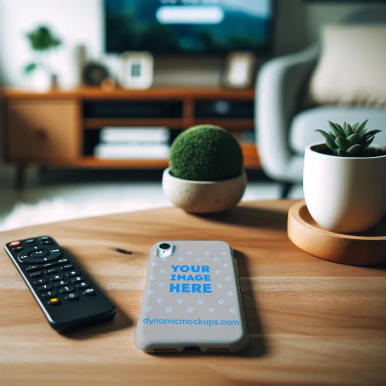 iPhone Light Gray Phone Case Mockup Template