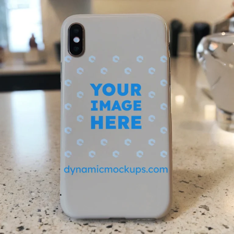 iPhone Light Gray Phone Case Mockup Template