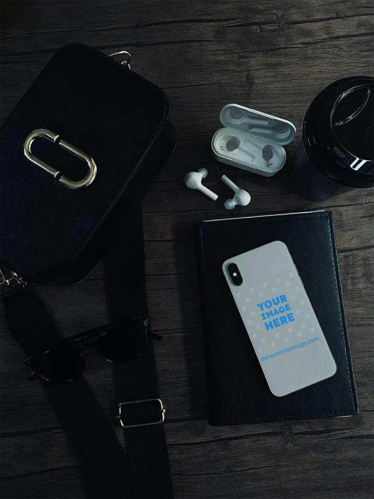 iPhone Light Gray Phone Case Mockup Template