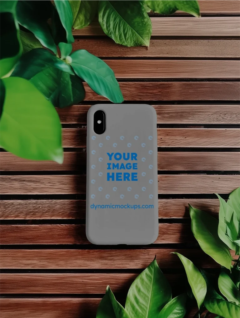 iPhone Light Gray Phone Case Mockup Template