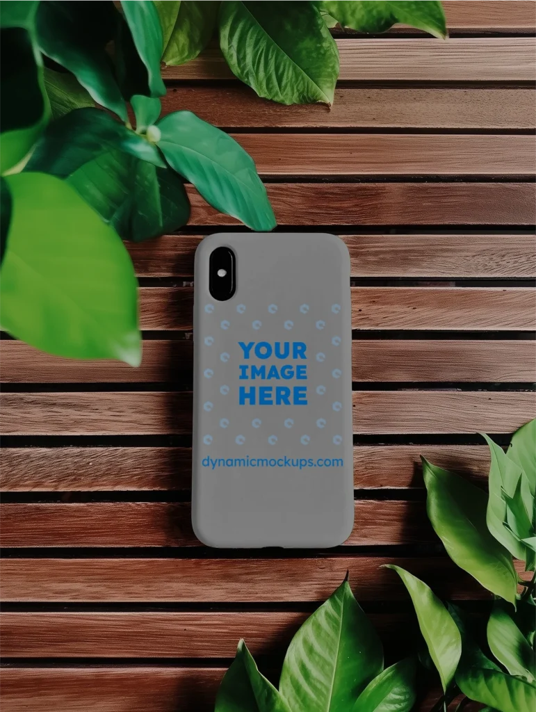 iPhone Light Gray Phone Case Mockup Template