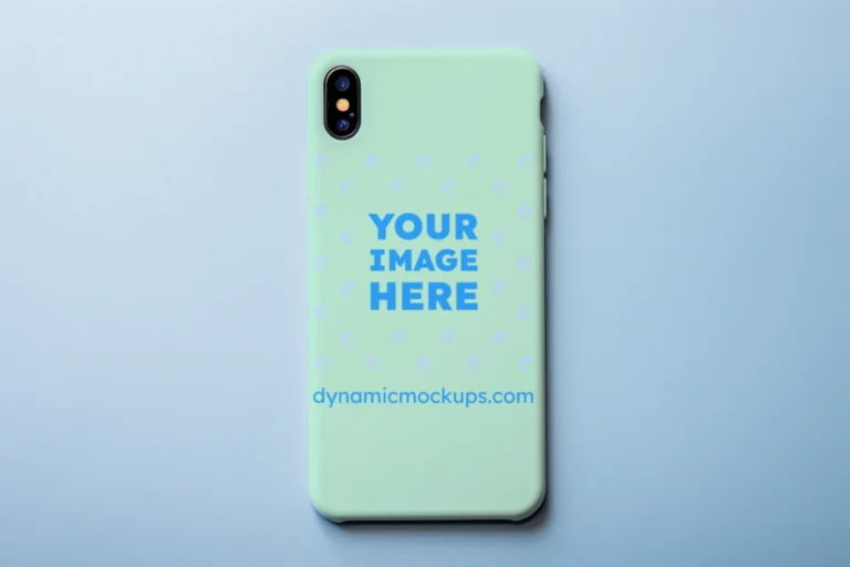 iPhone Mint Phone Case Mockup Template