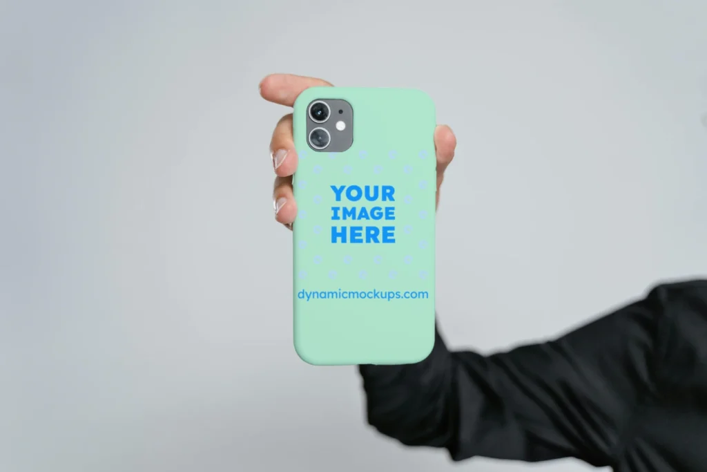 iPhone Mint Phone Case Mockup Template