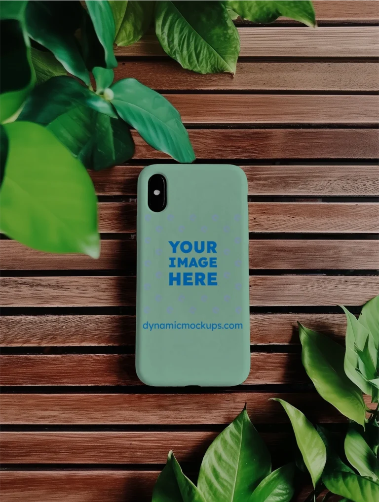 iPhone Mint Phone Case Mockup Template