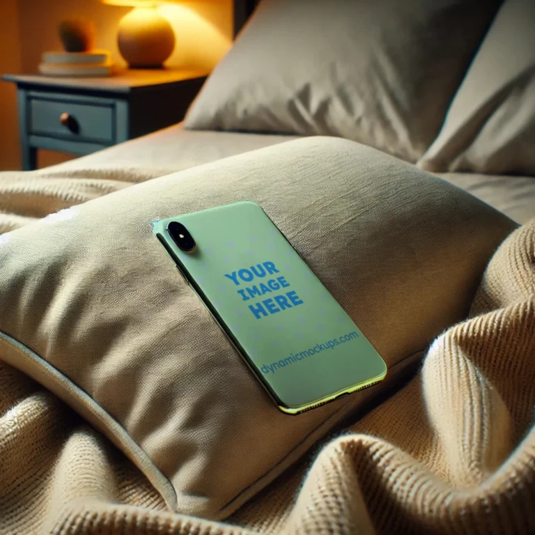 iPhone Mint Phone Case Mockup Template