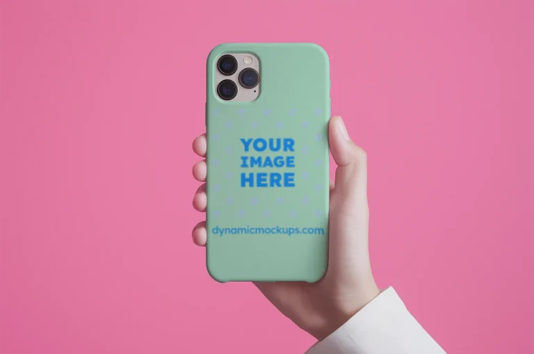 iPhone Mint Phone Case Mockup Template