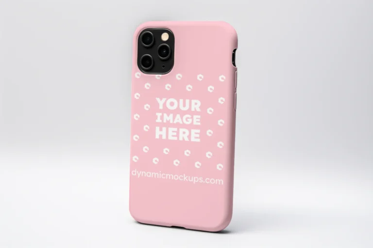 iPhone Pink Phone Case Mockup Template