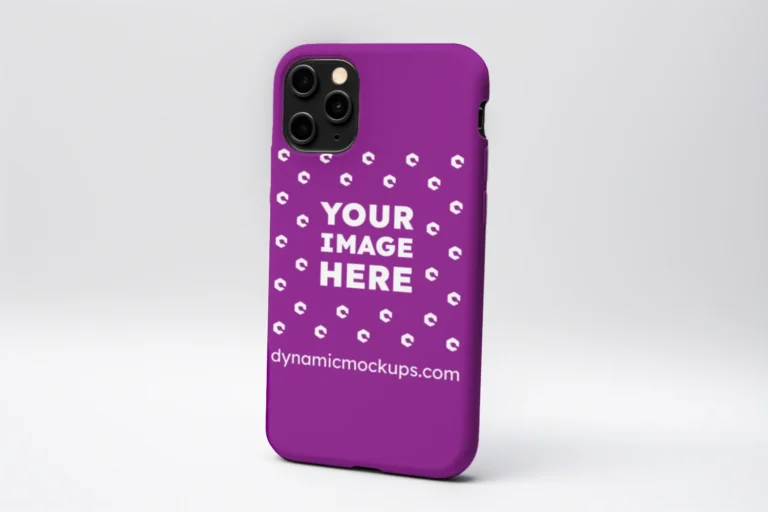 iPhone Purple Phone Case Mockup Template