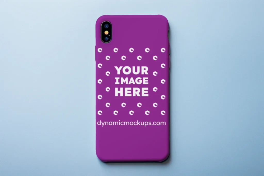 iPhone Purple Phone Case Mockup Template