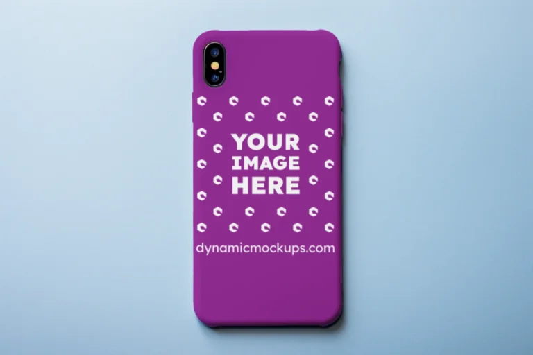 iPhone Purple Phone Case Mockup Template