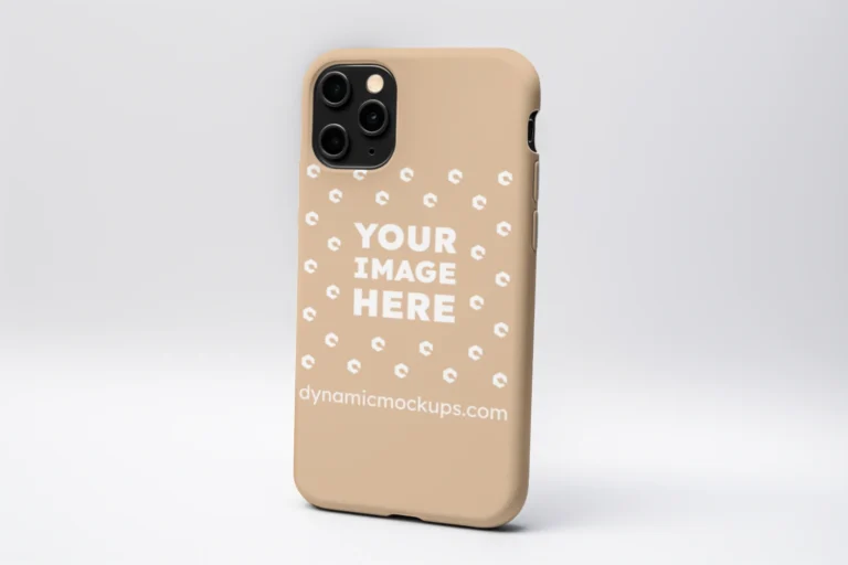 iPhone Tan Phone Case Mockup Template