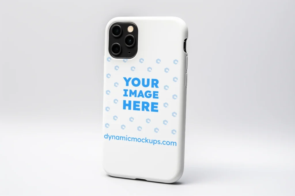 iPhone White Phone Case Mockup Template